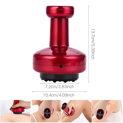 CkeyIN Electric Body Shaping Massager | Heat Cupping Gua Sha Scrapping Massage - Rechargeable