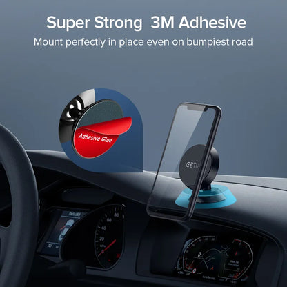 GETIHU Magnetic Car Phone Holder | Mobile Magnet Mount | GPS Support | iPhone 13 12 Xiaomi Huawei Samsung Oneplus