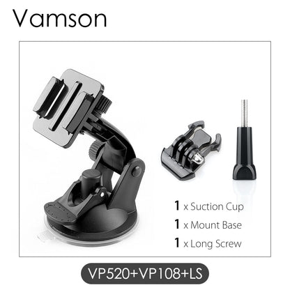 Vamson GoPro Accessories | 7cm Car Mount Suction Cup | For GoPro 8/9, Hero 11-5, Insta360, Yi 4K