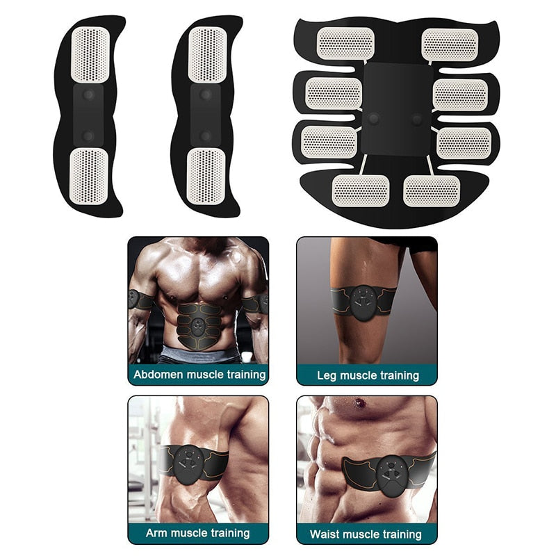 Wireless EMS Muscle Stimulator | Buttock Hip Trainer | Arm Leg Body Massager | Unisex Fitness