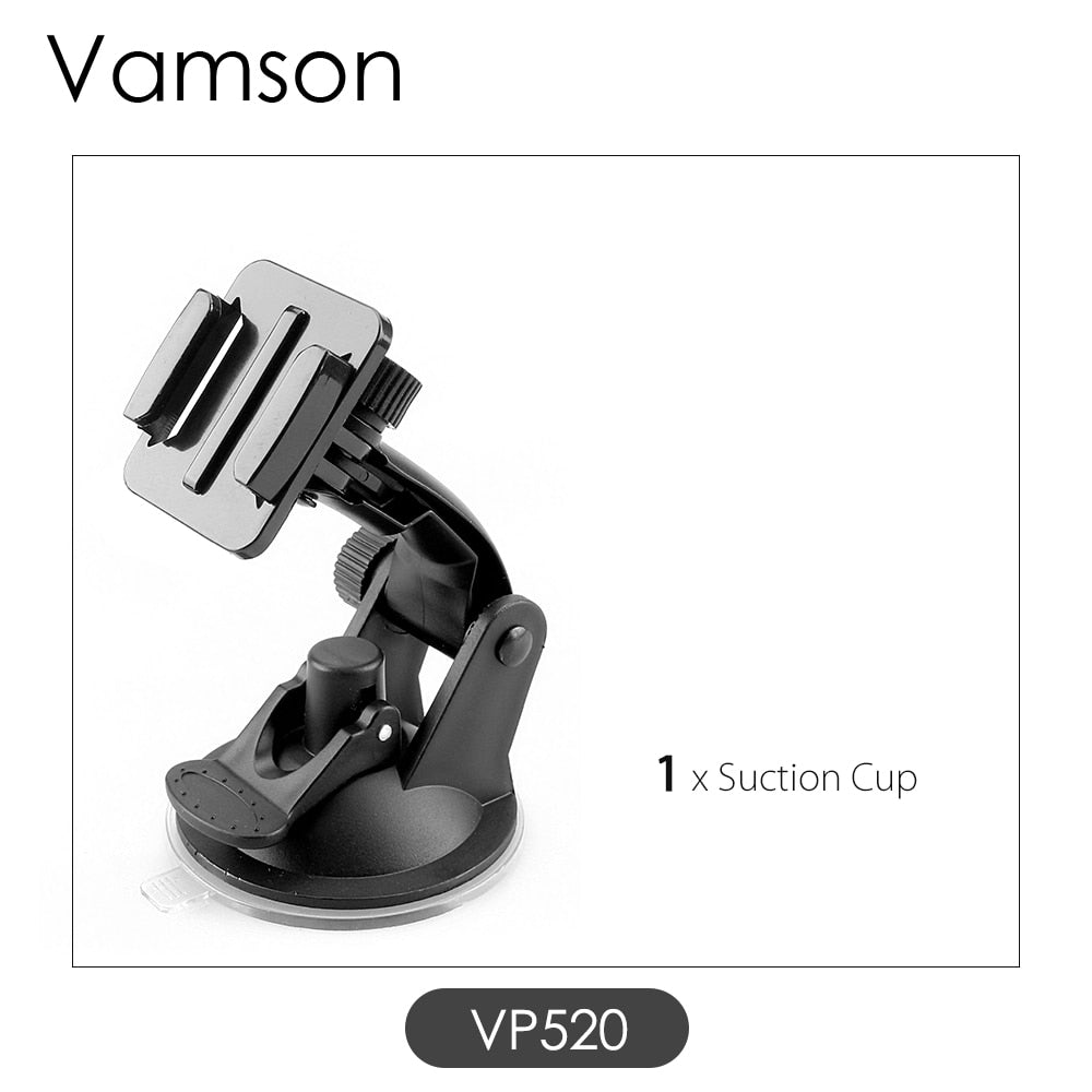 Vamson GoPro Accessories | 7cm Car Mount Suction Cup | For GoPro 8/9, Hero 11-5, Insta360, Yi 4K