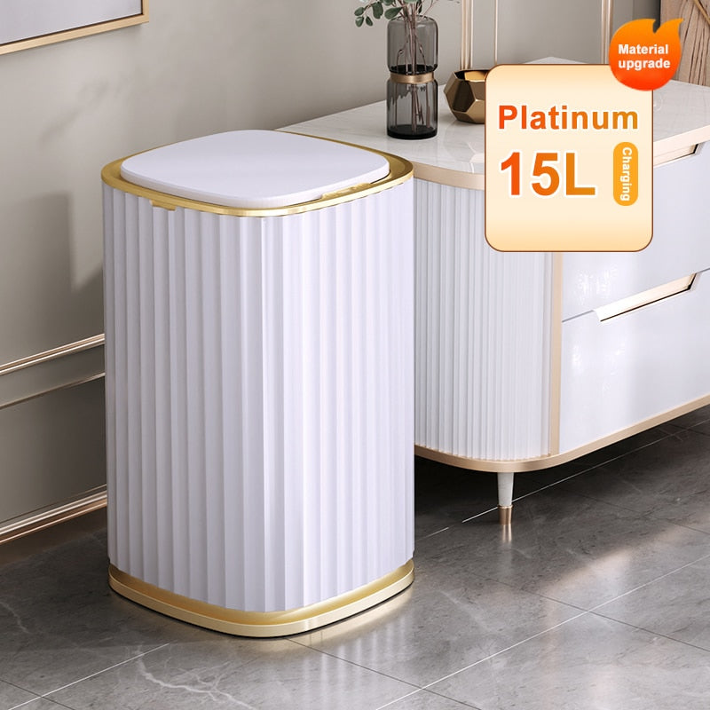 Hot Selling Smart Kitchen Storage: Automatic Induction Trash Bin