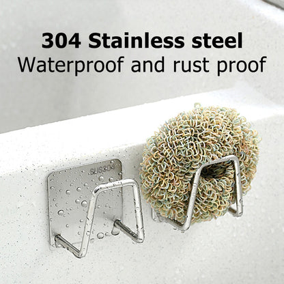 Stainless Steel Kitchen Sponge Holder: Wall-Mount Organiser