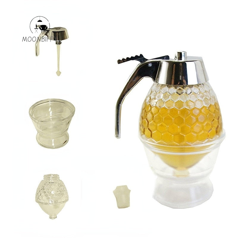 Honey Dispenser Pot - Portable Kitchen Storage & Accessories