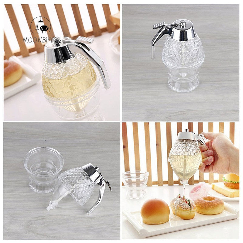 Honey Dispenser Pot - Portable Kitchen Storage & Accessories