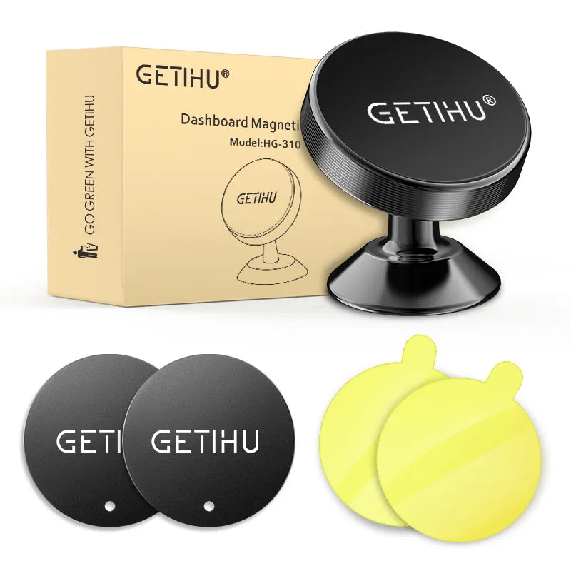 GETIHU Magnetic Car Phone Holder | Mobile Magnet Mount | GPS Support | iPhone 13 12 Xiaomi Huawei Samsung Oneplus