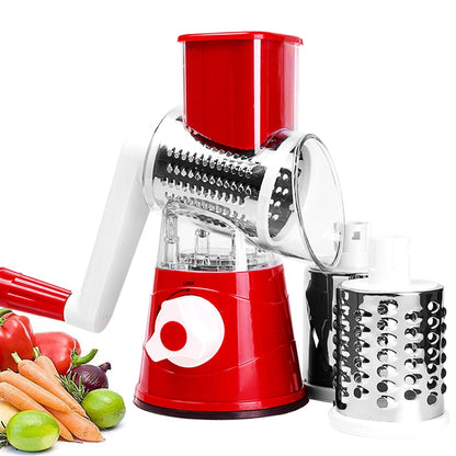 Manual Rotary Cheese Grater: Multi-functional Vegetable Chopper