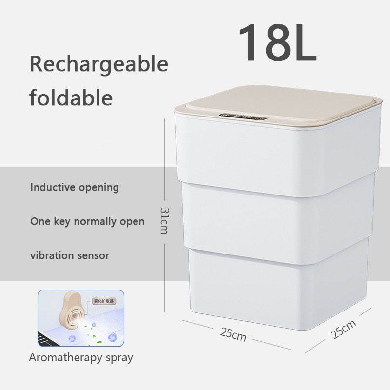 Hot Selling Smart Kitchen Storage: Automatic Induction Trash Bin