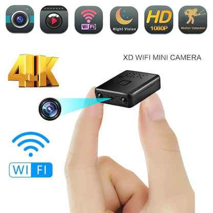 4K Full HD Mini IP Cam | WiFi Night Vision Camera | Motion Detection | Video Recorder