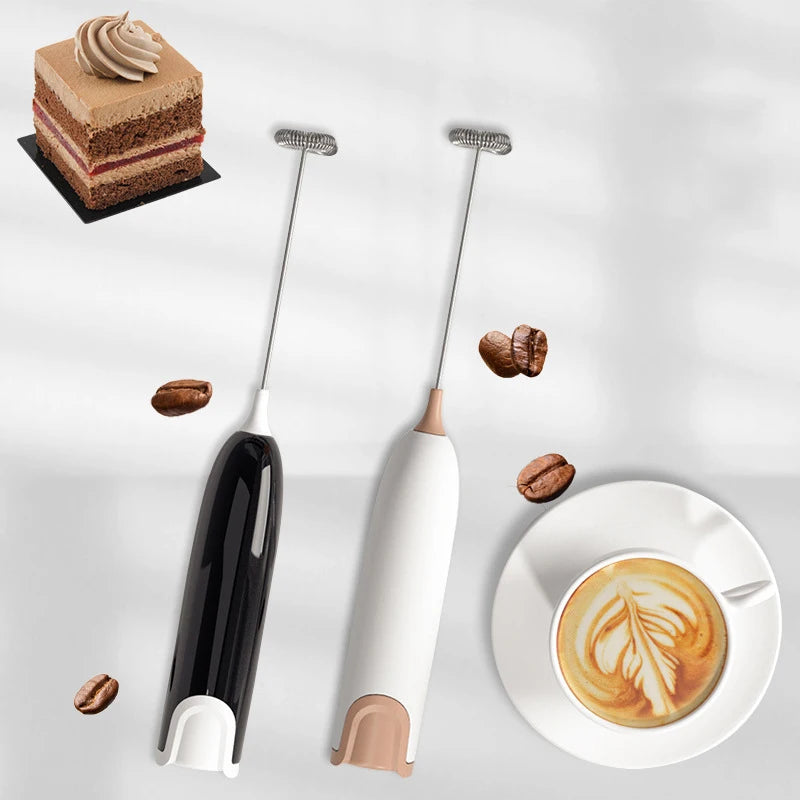 Mini Milk Frother | Portable Foam Machine for Lattes, Coffee, Cappuccino, Matcha, Hot Chocolate | Drink Mixer