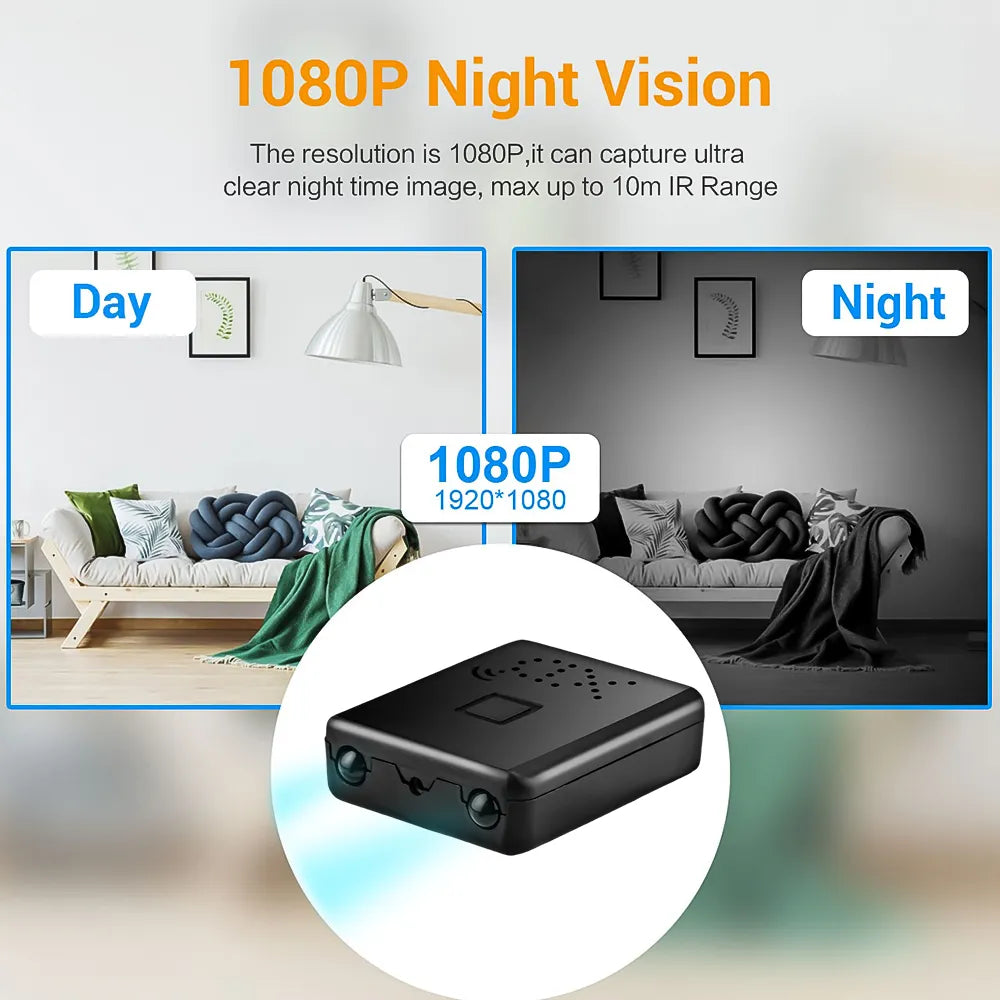 4K Full HD Mini IP Cam | WiFi Night Vision Camera | Motion Detection | Video Recorder