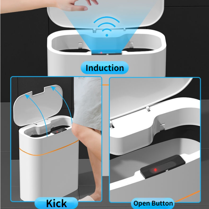 Hot Selling Smart Kitchen Storage: Automatic Induction Trash Bin