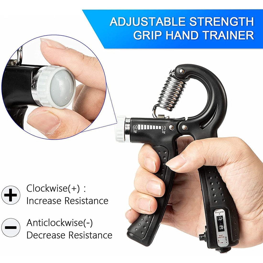 Hand Grips Strengthener | Arm Finger Massager | Exercise Training | Wrist Gripper