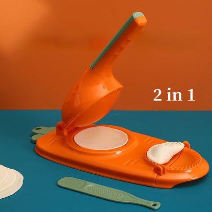 2-in-1 Manual Dough Press - DIY Dumpling Maker & Wrapper Tool