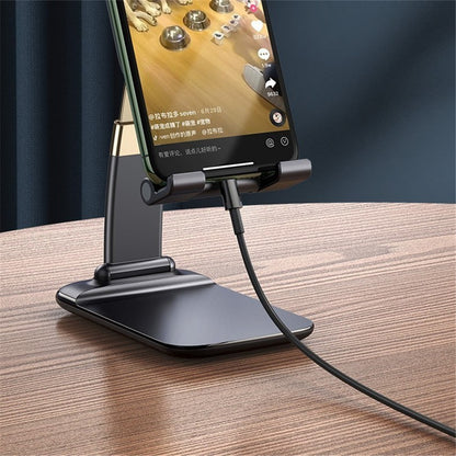 Foldable Aluminum Alloy Desktop Phone Stand | Tablet Support Bracket Holder for Smartphone Mount