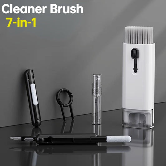 7-in-1 Keyboard Cleaner Set - Screen Cleaning Spray, Brush, Earphones Cleaning Pen & More