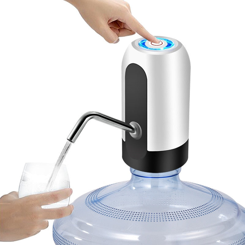 Portable Electric Water Bottle Pump: USB Rechargeable Dispenser