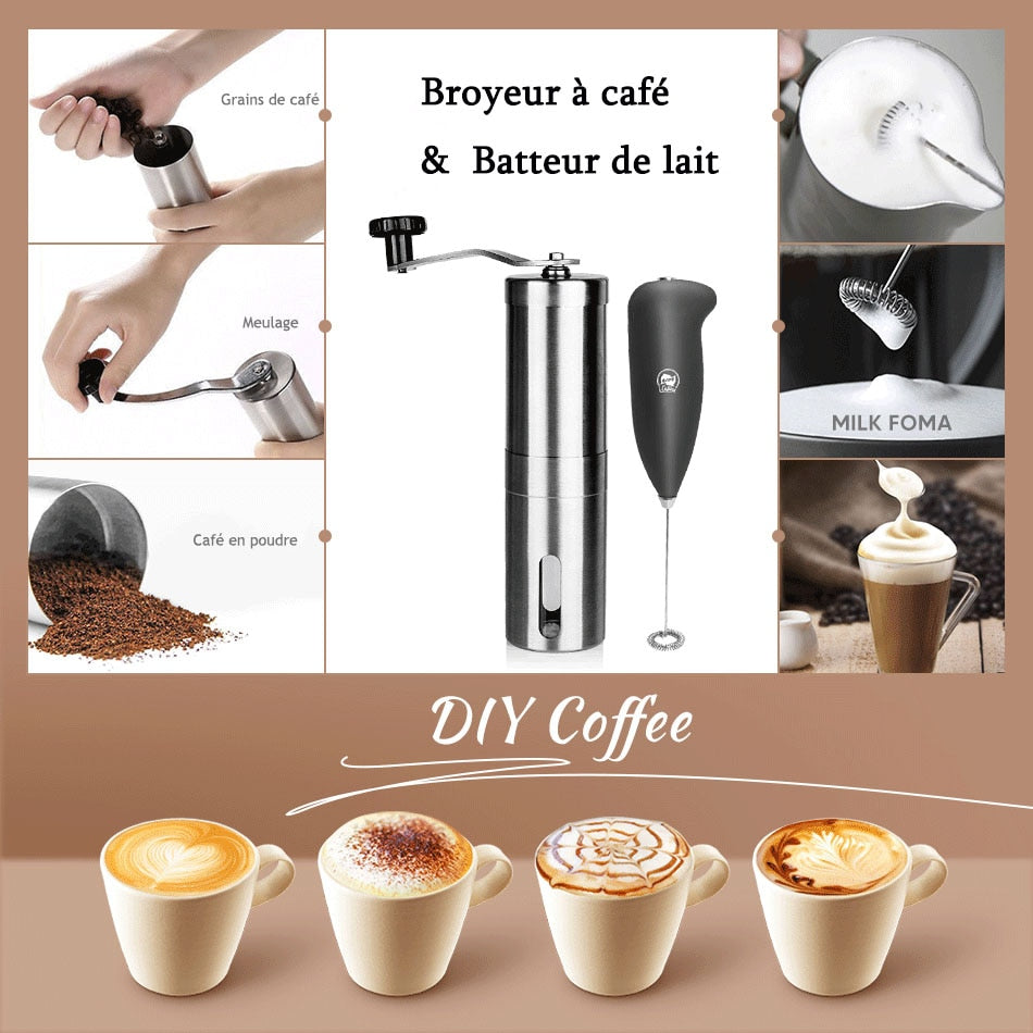 Mini Stainless Steel Manual Coffee Grinder: Kitchen Bean Mill